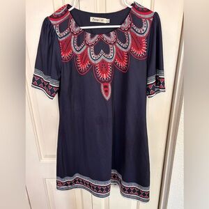 Sunny Girl Women Shift Blue Casual Dress M